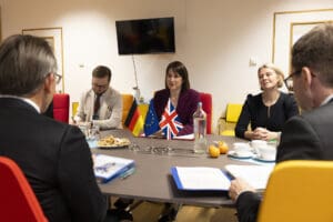 Reeves calls for ‘reset’ with EU to spur UK growth amid global tra &hellip;